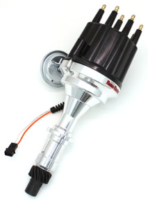 Pertronix D320710 - Dist Billet Mag Trig Pontiac 301-455  Blk Male cap Vac Adv