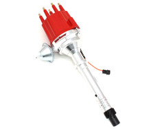 Pertronix D300711 - Dist Billet Mag Trig Chevy SB/BB Red Male cap Vac Adv