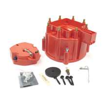 Pertronix D4001 - Flame-Thrower HEI Distributor Cap and Rotor Kit Red