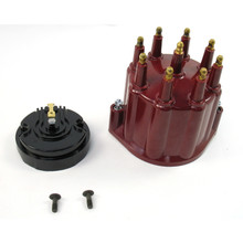 Pertronix D600711 - REPLACEMENT CAP AND ROTOR KIT FOR 8-CYLINDER FLAME-THROWER BILLET DISTRIBUTORS. RED MALE STYLE CAP