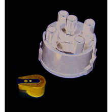 Pertronix D604600 - REPLACEMENT CAP AND ROTOR KIT FOR FLAME-THROWER "STOCK-LOOK" 4-CYLINDER 45D STYLE DISTRIBUTORS. TOP EXIT CAP