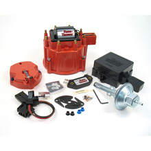 Pertronix D8001 - FLAME THROWER TUNE-UP KIT FOR CHEVY & CADILAC HEI DISTRIBUTORS WITH RED/YELLOW COIL WIRE. STREET / STRIP MODULE, RED CAP