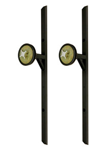 Pit-Pal Products 282 - Tire / Wheel Wall Mount - Telescoping - Hardware Included - Steel - Black Powder Coat - Pair