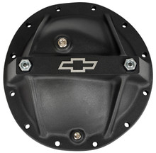 Proform 141-697 - Differential Cover Bowtie Emblem Model Fits GM 12 Bolt Car Alum Blk Crinkle Chevrolet Performance Parts