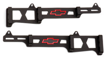 Proform 141-714 - Spark Plug Wire Loom Set Linear Style Bowtie Logo SB Chevy Black Crinkle Chevrolet Performance Parts