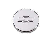 Proform 141-630 - Engine Oil Filler Cap Push-In Style 1.22 Hole Embossed Bowtie Logo Chrome Chevrolet Performance Parts