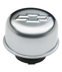 Proform 141-618 - Valve Cover Breather Cap Chrome Twist-On Type 3 Inch Diameter With Bowtie Logo Chevrolet Performance Parts