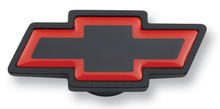 Proform 141-369 - Air Cleaner Center Nut Bowtie Large Large Chevy Bowtie Black Crinkle/Red Chevrolet Performance Parts