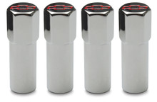 Proform 141-909 - Engine Valve Cover Mini Nuts Steel Red Bowtie Logo Studs Included 4 Pc Red Bowtie Chevrolet Performance Parts