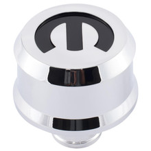 Proform 440-442 - Slant-Edge Aluminum Push-In Air Breather Cap Chrome Finish Recessed Mopar Emblem