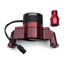 Proform 66225R - Electric Engine Water Pump Aluminum Red Powder Coat Fits SB Chevy Engines