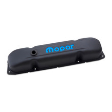 Proform 440-811 - Engine Valve Covers Steel Black Crinkle Mopar Emblem B/RB/Big Block Engines