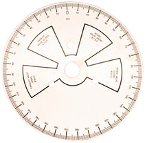 Proform 66791 - Camshaft Degree Wheel 9 Inch Overall Diameter Universal Steel White Painted Featuring Black Numbers
