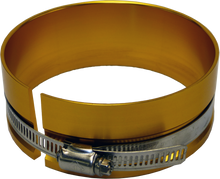Proform 66767 - Adjustable Piston Ring Compressor Tool Unit has a 4.125-4.205 Inch Bore Range Gold Anodized Aluminum