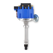 Proform 66941B - HEI Distributor Racing Type w/Vac-Adv Blue Cap Polished For Chevy V8 Engines