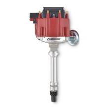 Proform 66941R - HEI Distributor Racing Type w/Vac-Adv Red Cap Polished For Chevy V8 Engines