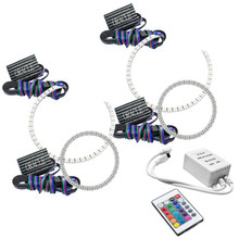 ORACLE Lighting 3945-504 - Nissan Altima Sedan 10-12 Halo Kit - ColorSHIFT w/ Simple Controller