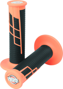 ProTaper 021661 - Clamp-On 1/2 Waffle Grip - Neon Orange/Black