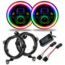 ORACLE Lighting 5769J-332 - Jeep Wrangler JL/Gladiator JT 7in. High Powered LED Headlights (Pair) - Dynamic