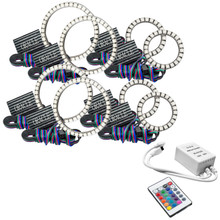 ORACLE Lighting 5835-504 - Vector Jeep Wrangler JK Grille Halo Kit - ColorSHIFT w/ Simple Controller