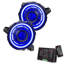 ORACLE Lighting 5839-333 - Oculus Bi-LED Projector Headlights for Jeep JL/Gladiator JT - ColorSHIFT 2