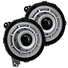 ORACLE Lighting 5839-504-PSC - Oculus BiLED Projector Headlights for Jeep JL/Gladiator JT  Satin Silver 5500K