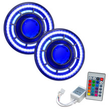ORACLE Lighting 5876-504 - Lighting 0718 Jeep Wrangler JK Oculus 7in ColorSHIFT BiLED Projector Headlights