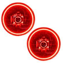 ORACLE Lighting 7081-003 - Lighting 97-06 Jeep Wrangler TJ Pre-Assembled LED Halo Headlights -Red
