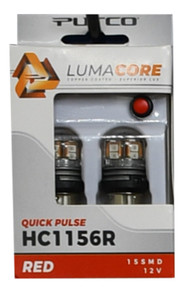 Putco HC1156R - LumaCore 1156 Red - Pair (x3 Strobe w/ Bright Stop)