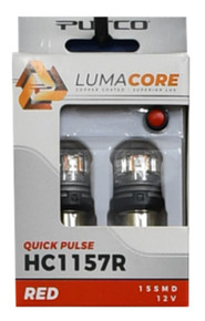Putco HC1157R - LumaCore 1157 Red - Pair (x3 Strobe w/ Bright Stop)
