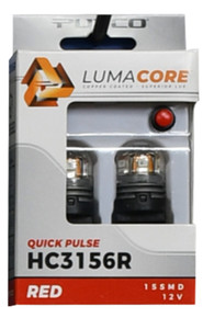 Putco HC3156R - LumaCore 3156 Red - Pair (x3 Strobe w/ Bright Stop)