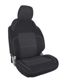 PRP Seats B060-03 - Front Seat Covers for 2021+ Ford Bronco 4 Door Black and Gray