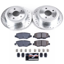 PowerStop K3090 - Power Stop 07-17 Jeep Wrangler Rear Z23 Evolution Sport Brake Kit