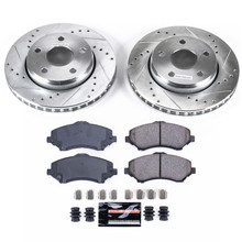 PowerStop K3097 - Power Stop 07-17 Jeep Wrangler Front Z23 Evolution Sport Brake Kit