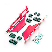 R&M Specialties 1120-R - Spark Plug Wire Loom SBC C/B Red