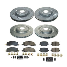 PowerStop K8696 - Power Stop 20-22 Lincoln Aviator Front & Rear Z23 Evolution Brake Kit