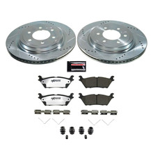 PowerStop K8765-36 - Power Stop 2021 Ford F-150 350mm Rear Z36 Truck & Tow Brake Kit