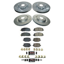 PowerStop K8694 - Power Stop 20-22 Lincoln Aviator Front and Rear Z23 Evolution Brake Kit