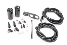 Radium Engineering 20-0729-FL - Dual Catch Can Kit Nissan Z33 V35 VQ35DE/HR Fluid Lock