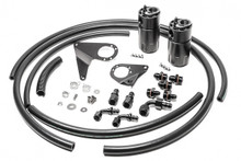 Radium Engineering 20-1107-FL - Dual Catch Can Kit 08-16 Mitsubishi Evo Fluid Lock