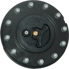 RCI 7030A - Cap Flush Mount Black Plastic 12-Bolt