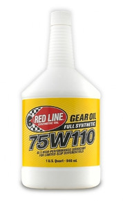 Red Line 57804 - 75W110 Gear Oil Synthetic GL-5 Differential Gear Oil 1 Quart  Oil
