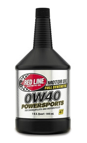 Red Line 42204 - 0W40 Powersports Motor Oil Synthetic 1 Quart  Oil