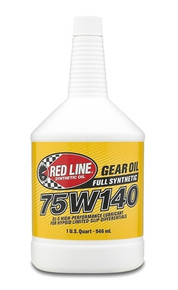 Red Line 57914 - 75W140 Gear Oil Synthetic GL-5 Differential Gear Oil 1 Quart  Oil