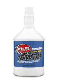 Red Line RED11504 - Motor Oil - High Performance - High Zinc - 15W50 - Synthetic - 1 qt Bottle - Each