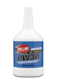Red Line RED11114 - Motor Oil - High Performance - High Zinc - 0W30 - Synthetic - 1 qt Bottle - Each