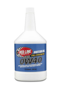 Red Line RED11104 - Motor Oil - High Performance - High Zinc - 0W40 - Synthetic - 1 qt Bottle - Each