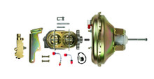 Right Stuff Detailing G10030971 - Master Cylinder and Booster - 1.125 in Bore - Dual Integral Reservoir - 11 in OD - Single Diaphragm - Steel - Cadmium - Various Applications - Kit