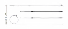 Right Stuff Detailing RSBCF02S - Brake Cable Set w/Hardwa re 68-69 Camaro Stainles