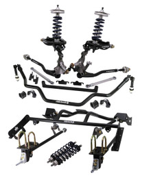 Ridetech 12090202 - HQ Coil-Over System For 1964-1966 Mustang Front And Rear HQ Coil-Overs Front Upper And Lower Strongarms Truturn Bolt-On 4-Link W/ Double Adjustable Bars And Front Sway Bar